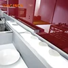 Luxury MDF Shine Lacquer Modern Kitchen With Cupboard accessories