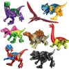 ABS hot mini dinosaur figure toys dinosaur building blocks assembly dinosaur toys