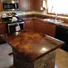 luxury with high quality low price Antique Brown ristic brown prefab granite kitchen countertop, bathroom vanity top