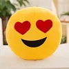 Cute Emoji Smiley Face Expression Yellow Cushion Cartoon Round Emoji Decorative Pillows Stuffed Pillow