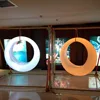 Event decor glowing plastic led patio swing