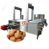 Automatic Continuous Breadcrums Rice Ball Frying Machine/Rice Ball Fryer Machine