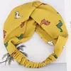 LRTOU Wholesale Korea Women Cross Elastic Hair Band Little Dinosaur Cute Head Hoop Plastic Headbands For Women