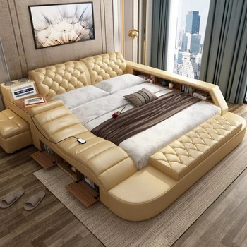 Modern Bed With Storage Mage Functions Multifunctional Modern Bed With Storage Mage