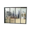 Big size black aluminum sliding door for dining room with thermal break design