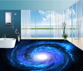 Wonderful Space Star Planet Bathroom Living Room 3d Floor Sticker