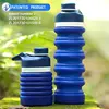 A Traveling Foldable Bpa Free Silicone Drinking Collapsible Sports Water Bottle With Custom Logo