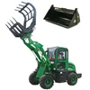 CE approved small farm loader zl12f with grapple fork hot sale in Europe