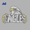 Custom Iron on design eagle rhinestone heat transfers for clothing