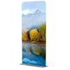 exhibition professional equipment event backdrop banner stand with unique design shape