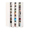 hot saling modern style new design large wood movable bookcase
