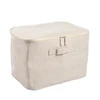 Home Flat Stackable Polyester Fabric Clothing Storage Box With Lid