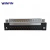 WINPIN Parallel printer interface socket DR37 male bending plug 37 pin right angle connector