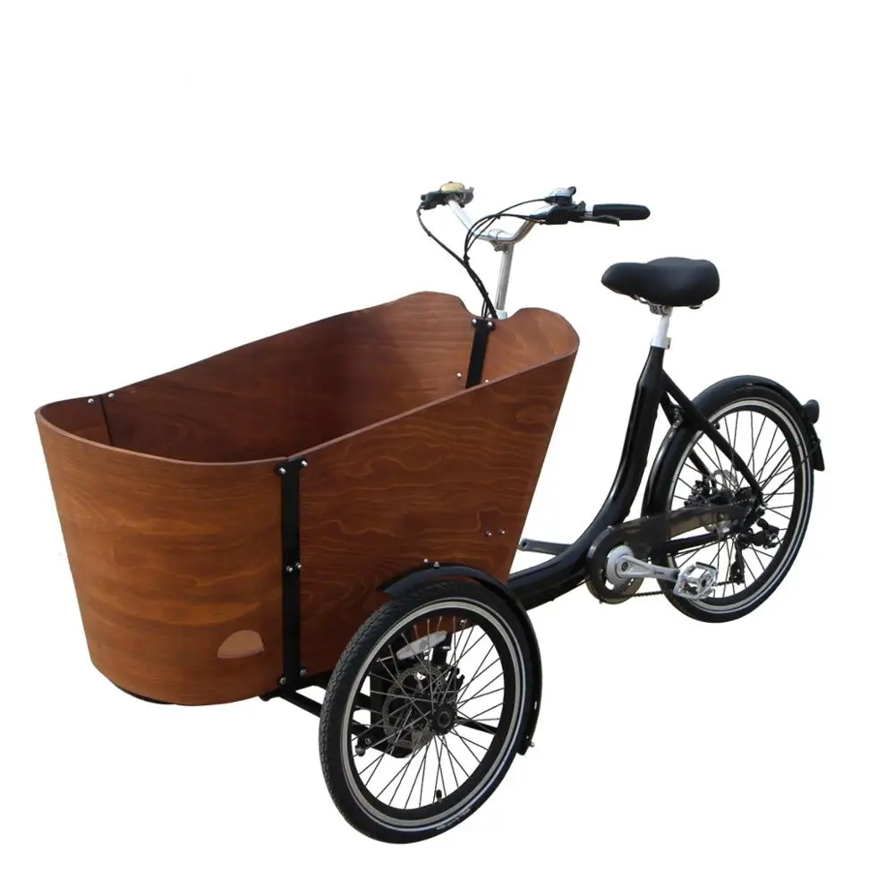 tricycle with basket in front