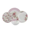 19pcs floral decal dinnerware set 4pcs place setting of plates soup salad bowl dinner set