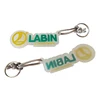 Custom Logo Design Customized Shape Embossed 3d Flip Flop Shoe Key Tag Keychains Soft Pvc Slippers Shaped Keychain