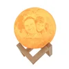 Photo Custom 3D printing moon night light Novelty lamp USB Rechargeable Table decoration Touch/Remote Moonlight