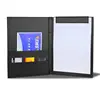 OEM Premium Quality Business PU Leather Meeting Mat Black A4 File Desk Mat For Business Man