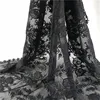 2019 High Quality black Lace Fabric Middle East Organza lace fabric