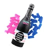 Boomwow Gender Reveal Champagne Bottle Blue Pink Confetti Popper Party Shooter Cannon for Baby Shower