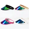 Fashion & Portable UV Protection Plastic Sun Visor Cap hats with Short Lens