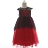 Lace Contrast Little Girls party ball gowns kids wedding dresses