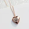 pendant chain heart love fashion diamond locket jewelry