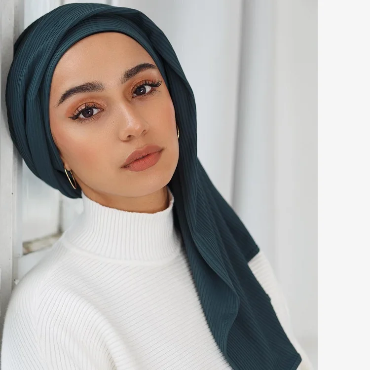New design pleated bubble Chiffon crinkle hijab for muslim women Head scarf