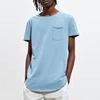 oem plain scoop neck curved hem mens short sleeve drop shoulder basic t-shirt