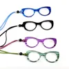 Cat Eyes Portable Presbyopia Eyewear Luxury Women Men Reading Glasses Necklace Italy Design Fashion Colorful Frame