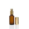 Wholesale 5 ml 10 ml 15 ml 20 ml 30 ml 50 ml 100 ml Empty Matte Amber Glass lotion Mist Spray Perfume refillable Bottle