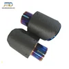 China unbeatable quality for akrapovic style carbon fiber matt exhaust tailpipe exhaust tip