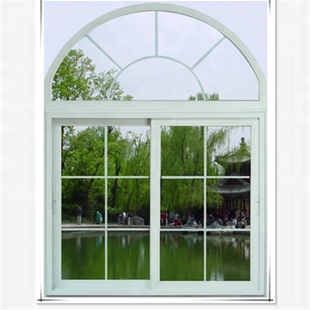 PVC boog venster ontwerp voor verschillende soorten huis ramen