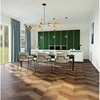 Hot indoor usage and uv-coating surface treatment spc floor simple color vinyl flooring pvc material interlocking tiles