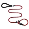 6ft Red Nylon Braided Rope Dog Slip Lead Collar With Soft Padded Handle