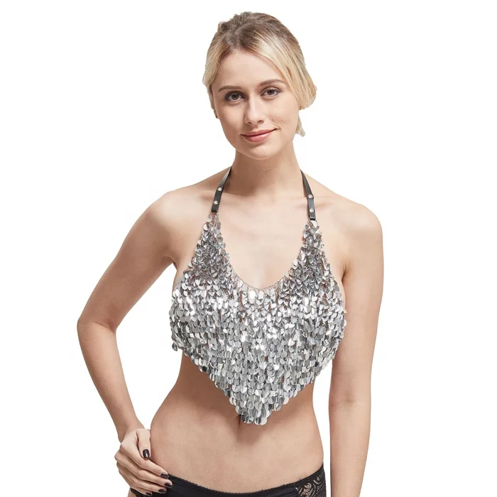 silver sequin top outfit