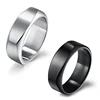 bulk wholesale most popular turned black titanium rings for men ring blanks black arabic mens ring