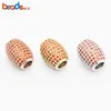 Beadsnice Silver Jewelry Rhinestone Beads Micro Pave CZ 25104