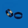 Fashionable white and black zirconia ceramic smart ring for women