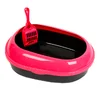 Hot sale factory direct price good quality semi closed cats litter box