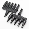 1Pairs x MC4 5T Connector male and female, MC4 5 Branch Solar Panel Connector used for Solar module parallel connection IP67
