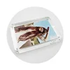 3.5'' Magnets Acrylic Picture Frame High Transparent Four Corners Arc Design Home Bedroom Decor Creative Crystal Photo Frame