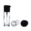 Cosmetic foundation spray bottle, 30ml glass liquid empty foundation bottle with black pump for lotion foundation