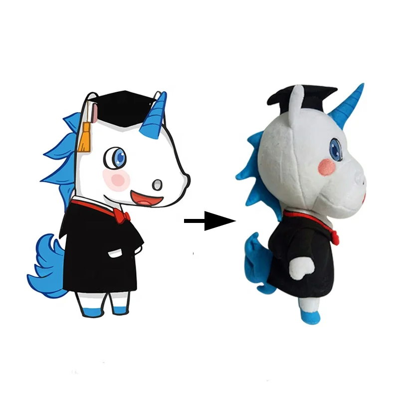 Oem Design Custom Horse Plush Toy Unicorn Stuffed Toy Animal
