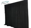 cheap fire retardant black wool velvet drapes embroidered curtains