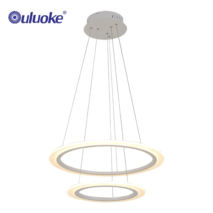 Nordic modern style decorative ceiling large ring acrylic led pendant lamp