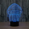 Custom nightlight led night light table lamp for kids gifts bedroom 3d illusion usb acrylic mushroom night light for kids