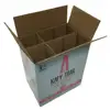 Shipping Custom logo printed Recycle Custom carton six bottle wine box with insert for moving