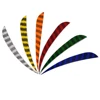 Archery Various Colors 5'' Arrow Vane Real Feather Turkey Feather Streamline Stripe Shape