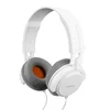 High Quality White &Black Color Wired Stereo Foldable Headset Musical Headphone Flat Y Cable